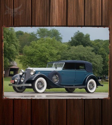 Металлическая табличка Lincoln KA Custom Dietrich Convertible Sedan